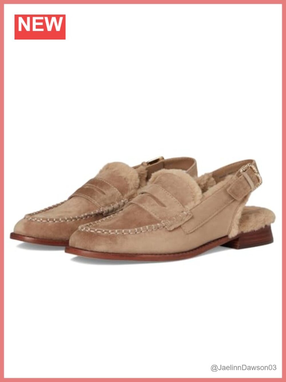 Suede Slingback Loafer Flat Women's Casual Round Toe Slip-On Shoes